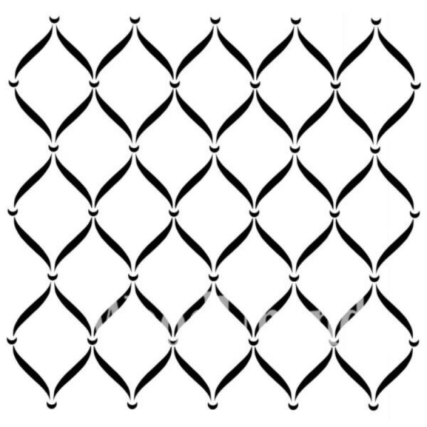 Stencil Posh Trellis - 80 x 80 cm