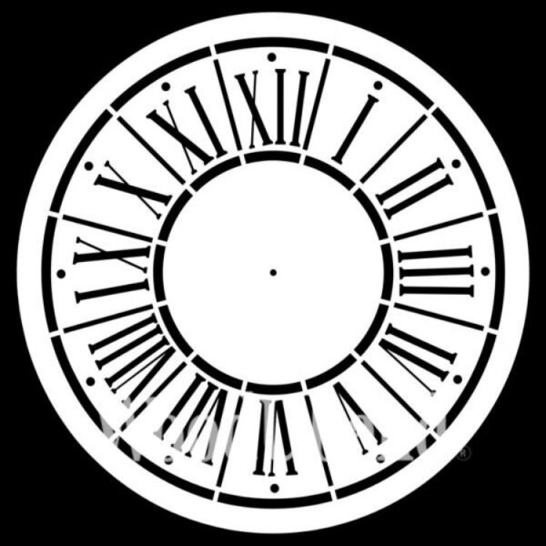 Stencil Posh o´Clock - 80 x 80 cm