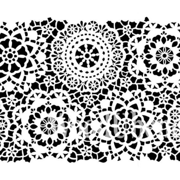 Stencil Posh Hippy Lace - 120 x 80 cm