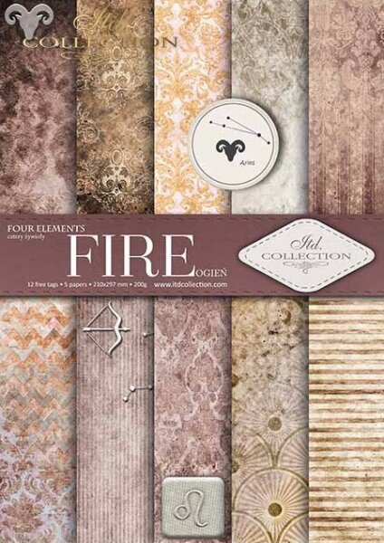 Scrapbooking Set FIRE A4