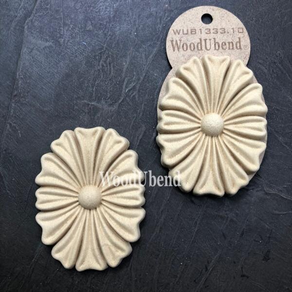 WoodUbend Solid Flowers 7,5x9,5cm