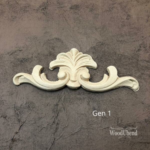 WoodUbend WUB0381 Pediment 15x6 cm