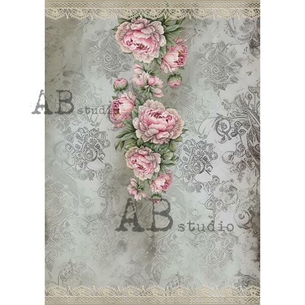 A4 Ricepaper shabby wallpaper ID-1787