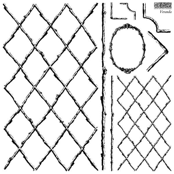 IOD Stamp "Veranda" -double-