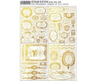 IOD Foil Transfer "ETIQUETTES" gold